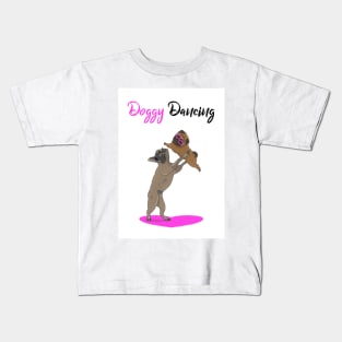 Doggy dancing, pugs dancing Kids T-Shirt